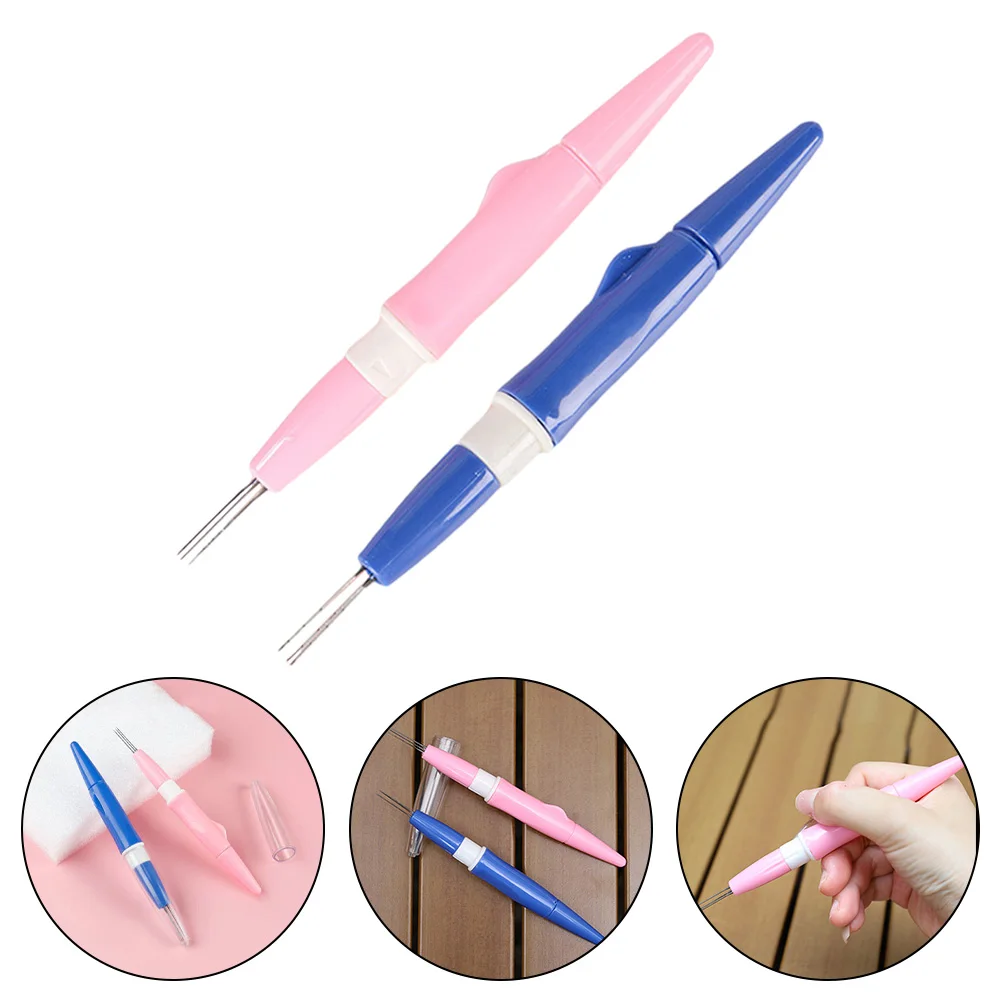 Description Picture 3 of itemWool Felt Needles Hand Diy Embroidery Knitting Tools Sewing Knitting Needles Sewing Accessories Tools Plastic With Handle
