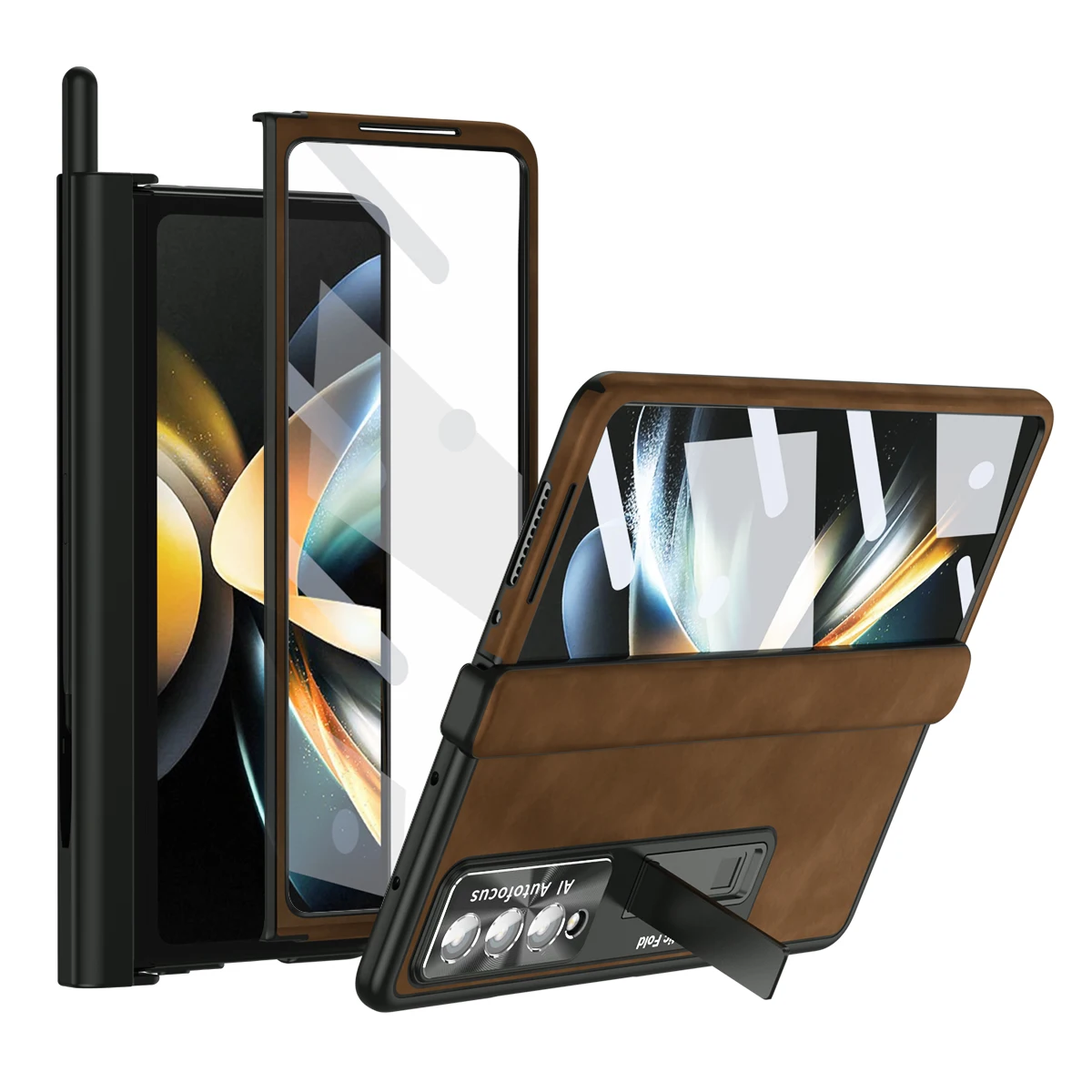 

For samsung z fold 4 Anti-Scratch Front Tempered Glass Film Case for Samsung Galaxy Z Fold 4 Fold4 S Pen Slot Phone Accessories
