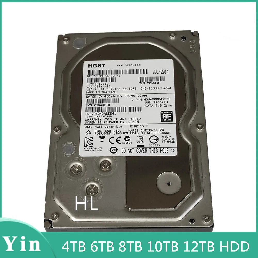 Tested For HITACHI Hard Drive 4TB 6TB 8TB 10TB 12TB HDD 3.5