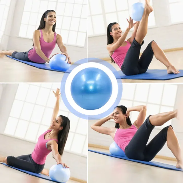 Explosion-proof Pilates Ball 25cm Yoga Ball Indoor Balance Exercise Gym Ball for Fitness Workout Home FitBall Training Equipment
