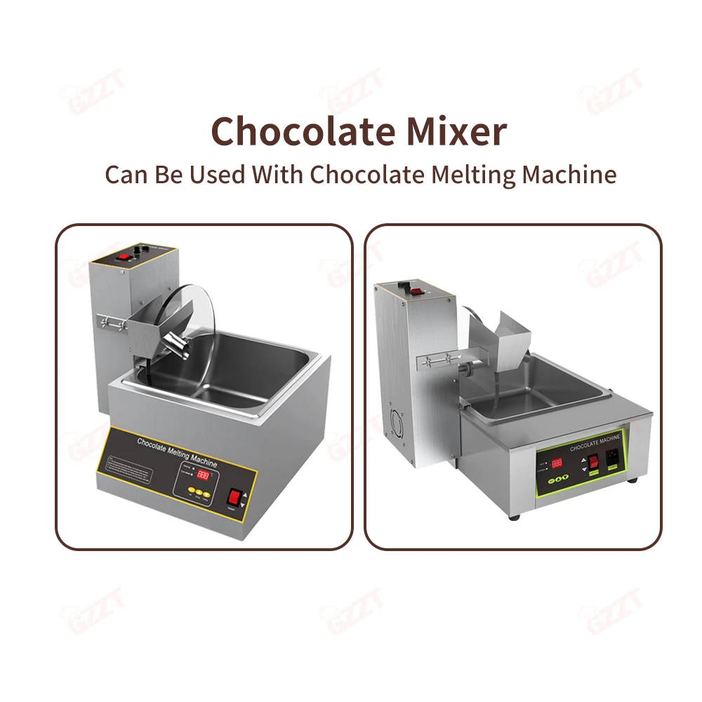GZZT QKLJB Electric Chocolate Mixer 8L/12KG Chocolate Melting Warming Machine Commercial Chocolate Dispenser Machine 110V-220V 2