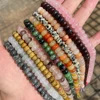 5*8mm Natural Stone Rondelle Beads Tiger Eye Pink Quartz Fluorite Labradorite Beads for Jewelry Making DIY Bracelet 5