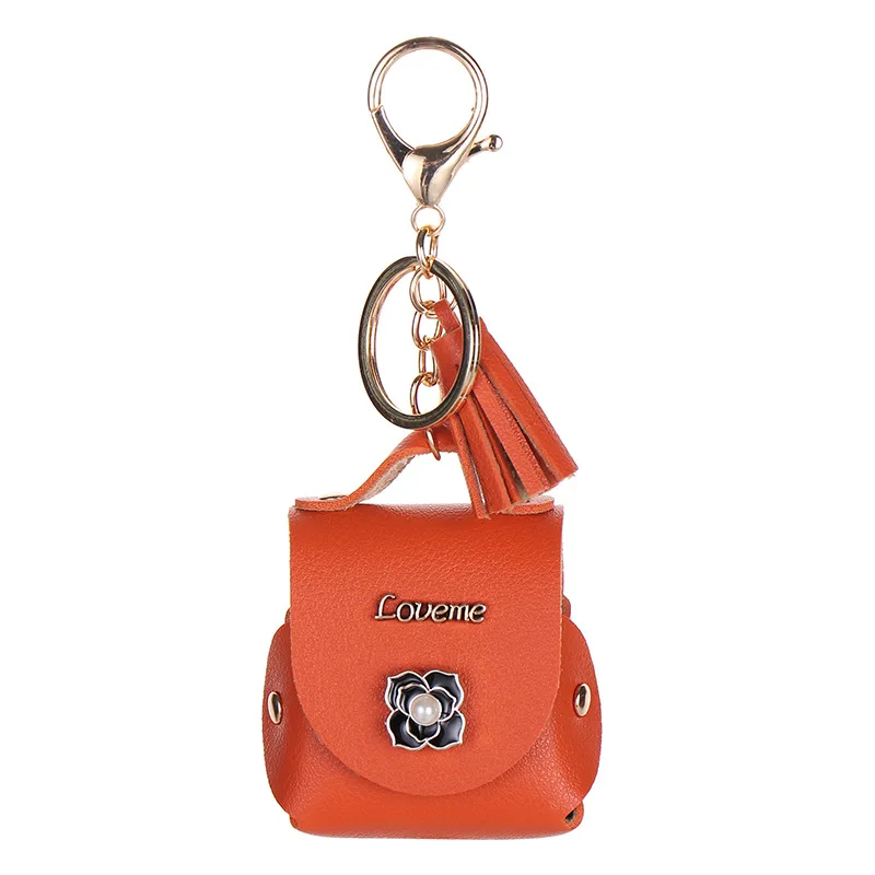Kunstleder Bluetooth Kopfhörer Tasche Schlüssel bund mehrfarbig Bluetooth Kopfhörer Ledertasche Aufbewahrung tasche Urlaub Geschenk Tasche Anhänger – Detail 9