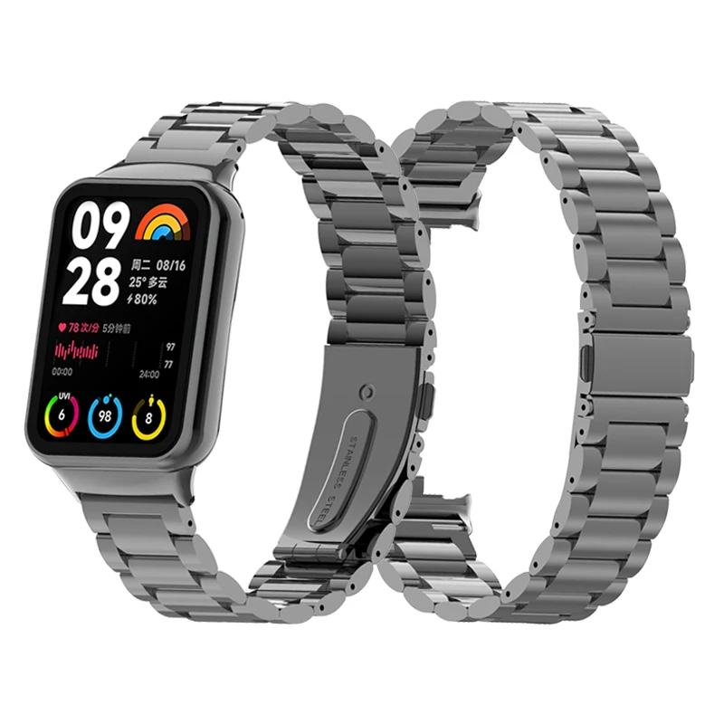 

Металлический ремешок для Xiaomi Mi Band 8 Pro, браслет из нержавеющей стали для xiaomi band 8 pro