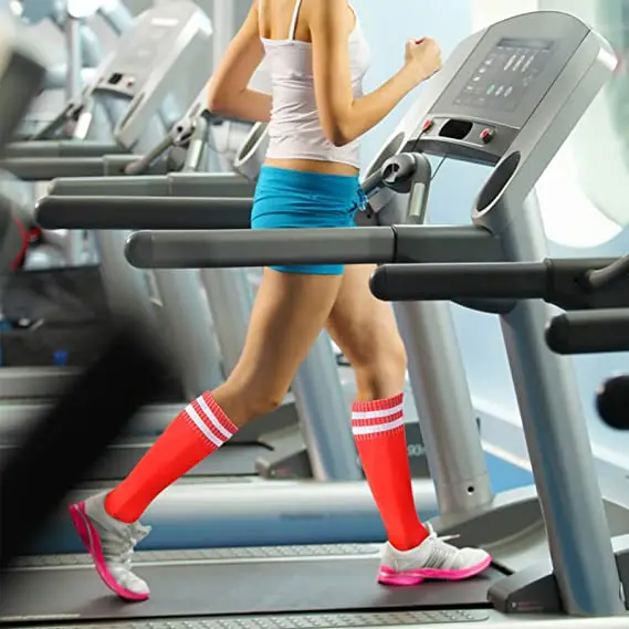 Unisex Compression Socks Striped Soccer Socks Football Non-slip Running Sports Knee High Stockings Long Tube compression socks soccer socks