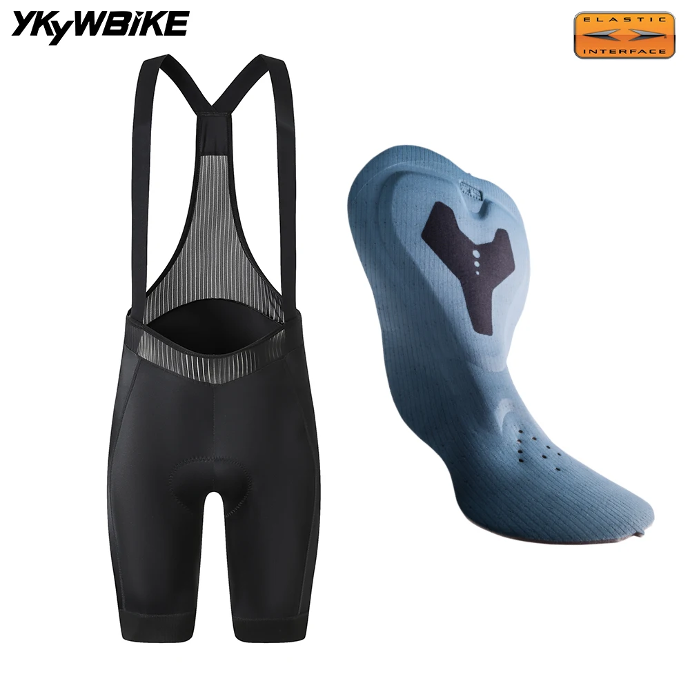 YKYWBIKE Women Cycling Bib Shorts Italy Elastic Interface Padded 7H Riding Road Bike Shorts Summer Bicycle Pants Suspenders