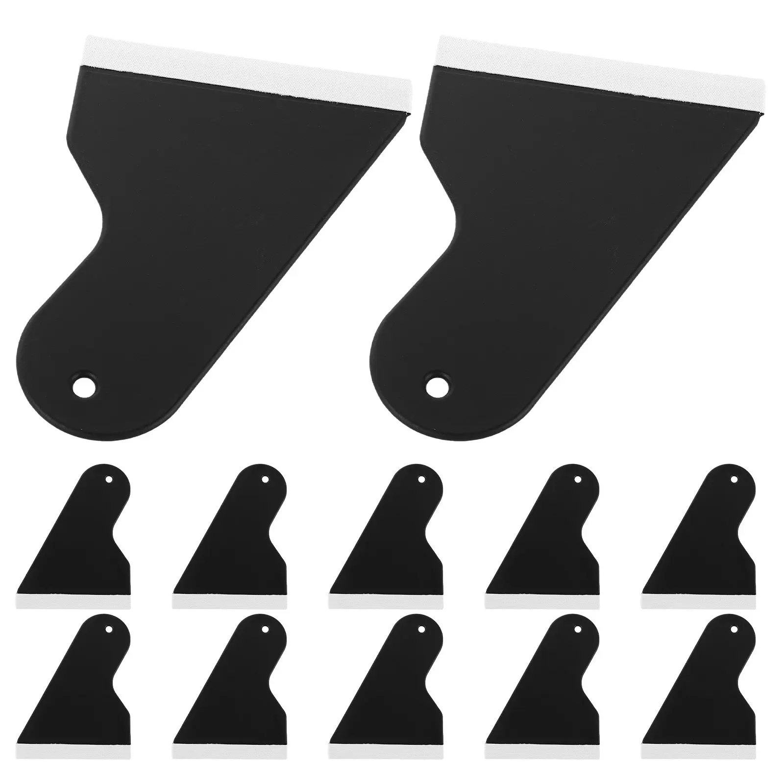 12개입 패브릭 엣지 스퀴지 휴대폰 필름 부착 도구 기포 없는 비닐 랩 스크레이퍼 (자동차 랩핑, 윈도우 틴팅, 벽지용)