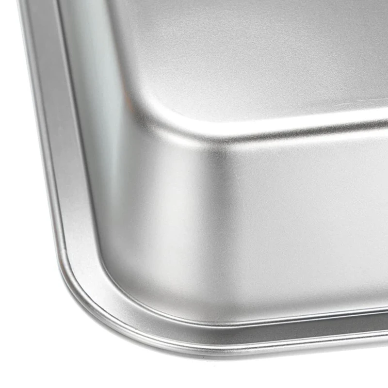 

Stainless Steel for Cat Litter Pan Never Absorbs Odor No Build Up Rust Resistant Easy Cleaning Litter Box 4" Hig
