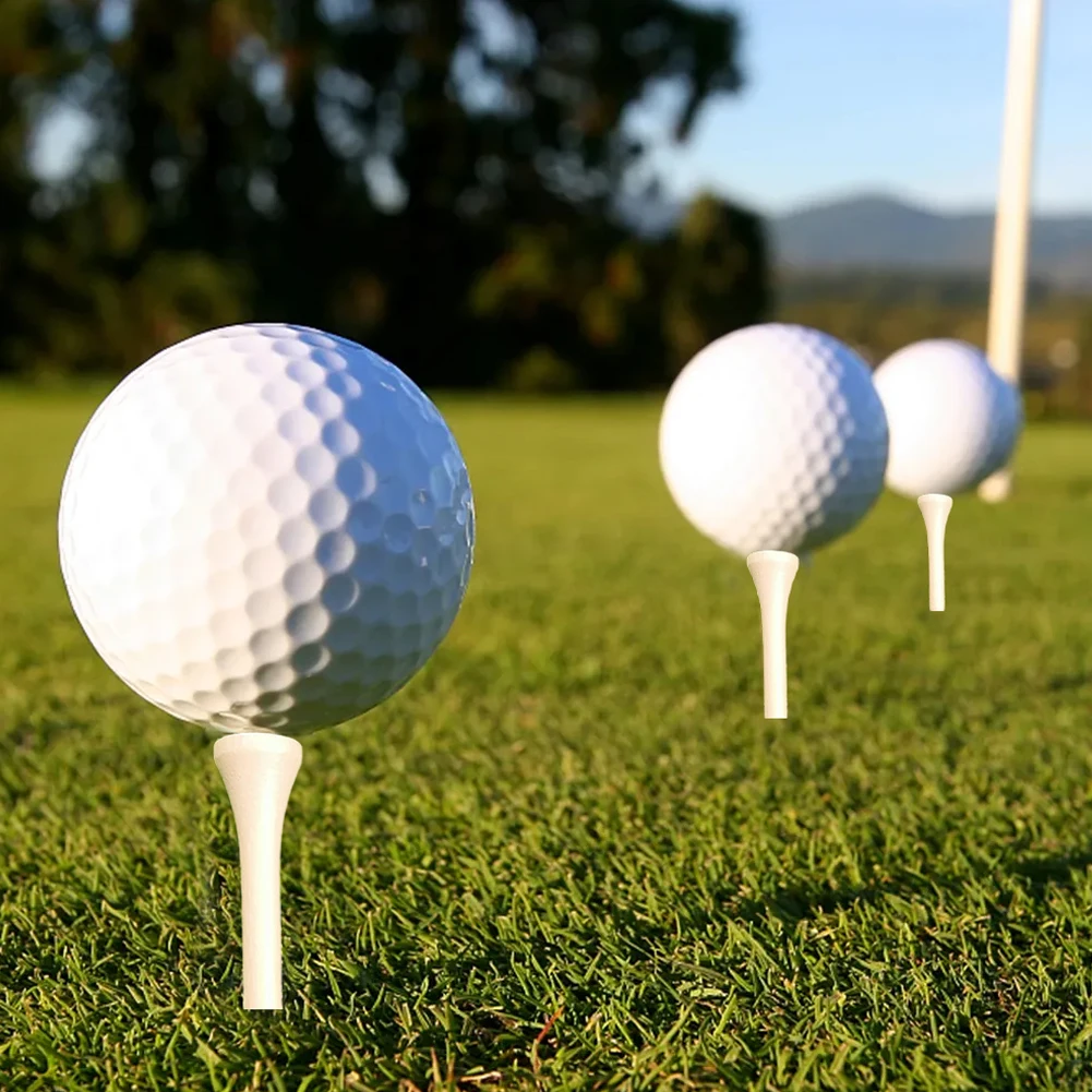 100 Count Golf Tees Bamboo Tee Golf Balls Holder 4 Sizes Available Stronger Than Wood Tees  42mm 54mm 70mm 83mm Golf Accessories