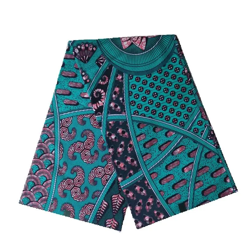 Wax Fabric Holland 6 yards real high quality Wax cotton PagNE Fabric Africa Ghana style Ankara Printed party dress