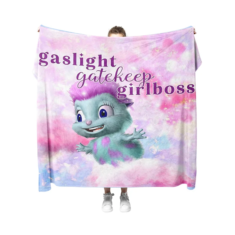 Gaslight Gatekeep Girlboss Bobble Belts Happiness Gaslight Gatekeep Girlboss Funny Meme Throw Coperta Per Donna Uomo Ragazze Ragazzi