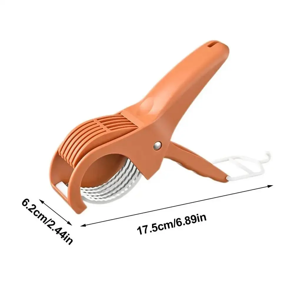 Stainless steel Manual Fruit Slicer Comfortable Grip Non-slip Handle Vegetable Chopper Rust-proof Easy To Use