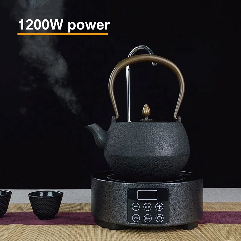 220V Electric Ceramic Stove 1200W Timing Kung Fu Tea Stove Office Automatic Water Supply Heating Furnace 10 Gear Home Tea Maker 3