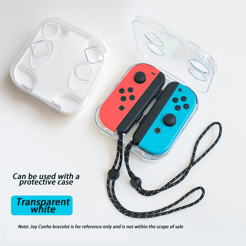 Joy con,左と右のハンドル,透明なクリスタルカバー,スイッチ付き保護