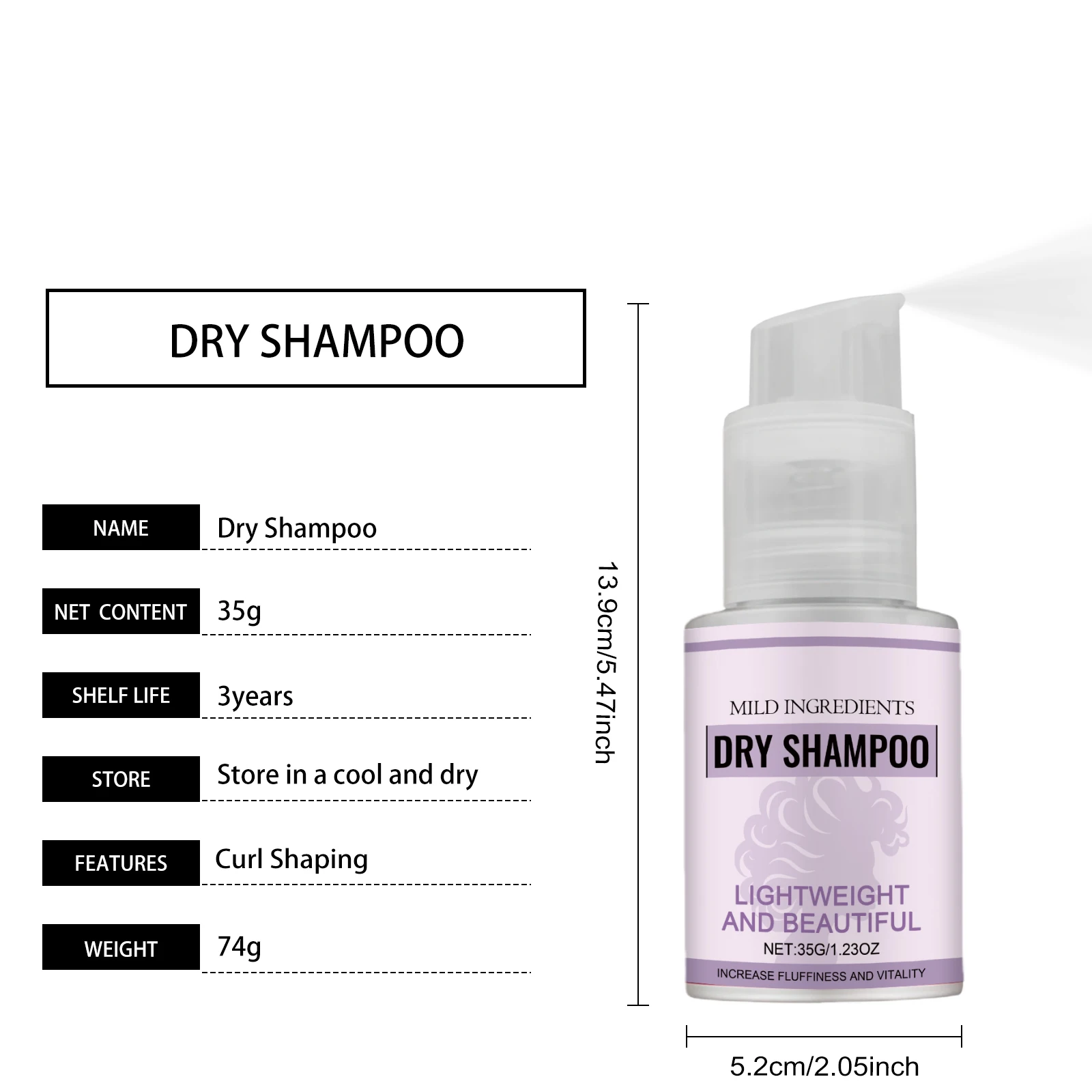 Dry Shampoo Spray Main Lifestyle Result View
