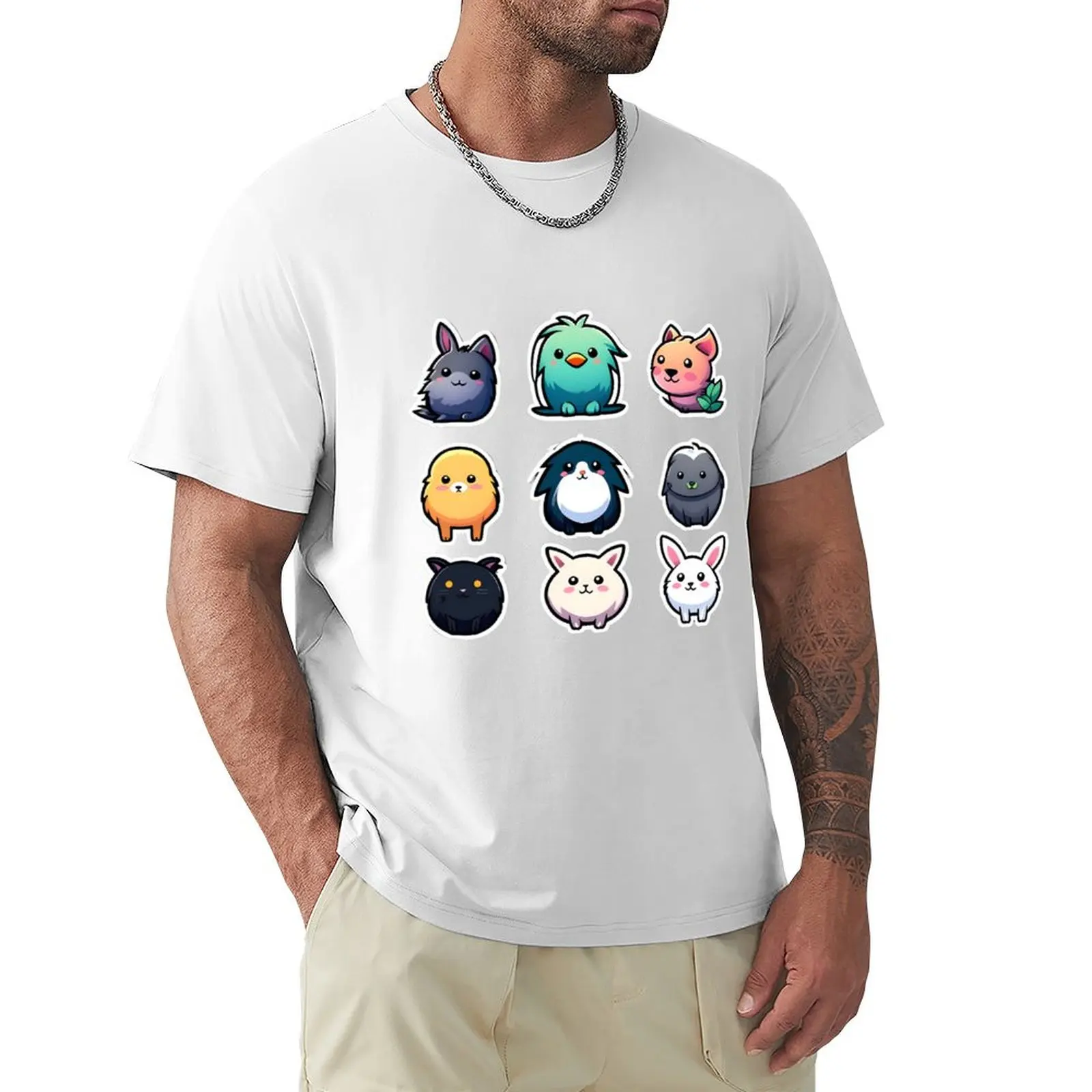 

The animals gang T-shirt shirts graphic tees anime black t shirts for men