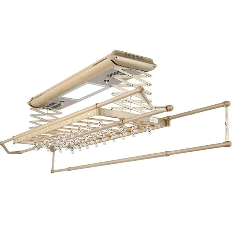 

Электрический привод Airer с интеллектуальным пультом дистанционного управления подъемная сушилка для балкона двойной полюс Автоматическая вешалка для дома