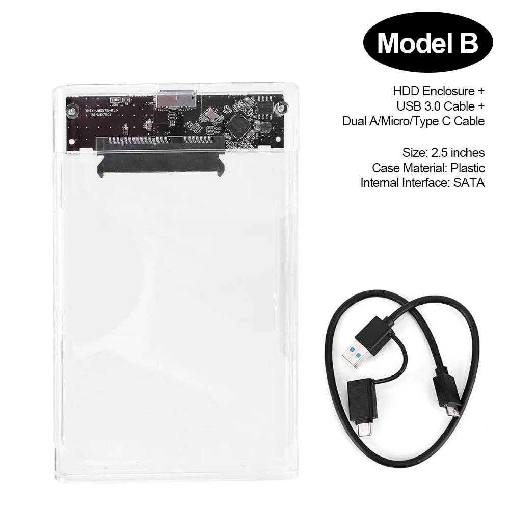 2.5 ġ   ̽, UASP USB 3.0 SATA HDD Ŭ , 2.5 ġ 7mm 9.5mm SATA HDD SSD   ʿ 