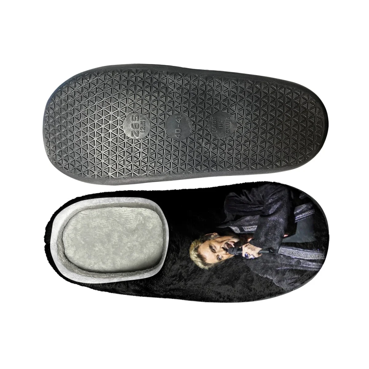 Johnny Hallyday Design Winter Warm Slippers Women Men Home Cotton Shoes Non-slip Indoor Couple Slipper Slides Print On Demand