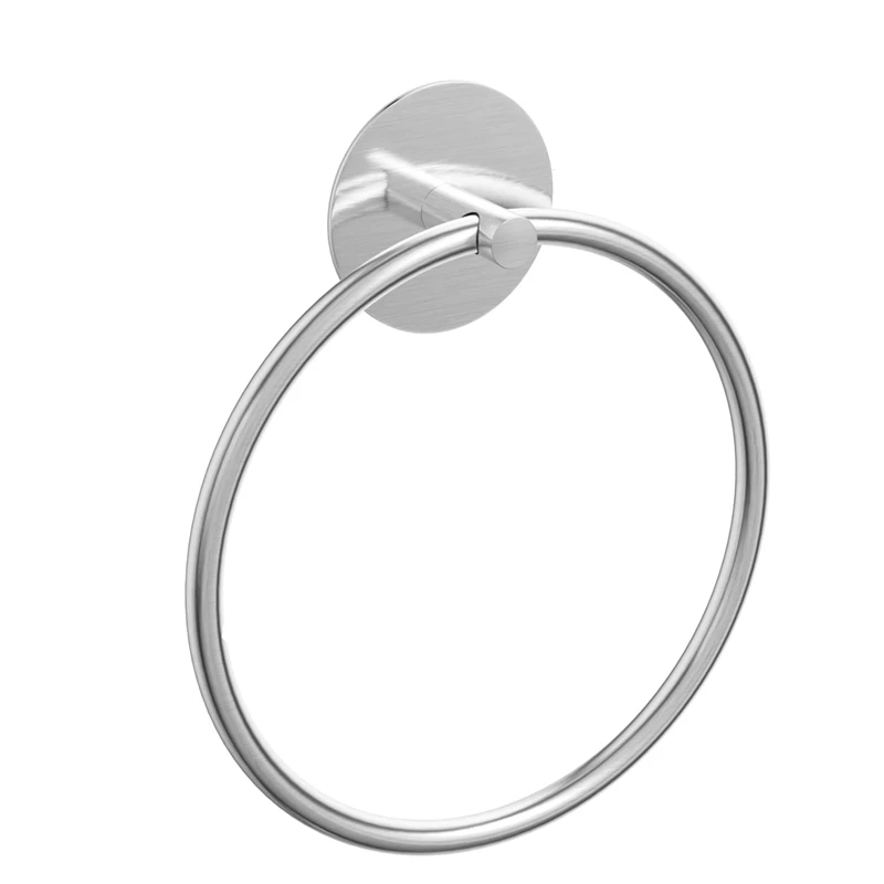 Description Picture 6 of itemBathroom Towel Ring Stainless Steel Bathroom Towel Rack, Adhesive Wall Mounted Hand Towels Holder