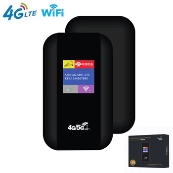 4G/5G Mobile WIFI Router 150Mbps 4G LTE Wireless Router 2100mAh Portable Pocket MiFi Modem with Sim Card Slot for Outdoor Travel 1