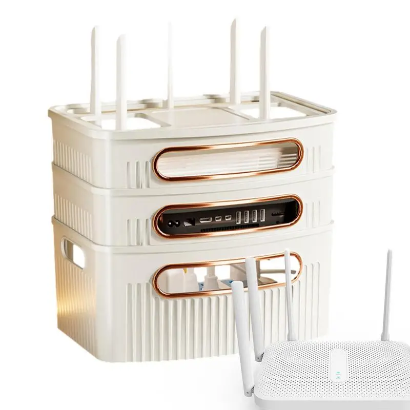 

Коробка для хранения Wi-Fi, декоративная коробка для маршрутизатора, водонепроницаемая Пылезащитная Крышка для маршрутизатора, декоративная коробка, провода, крышка для кабеля маршрутизатора для спальни