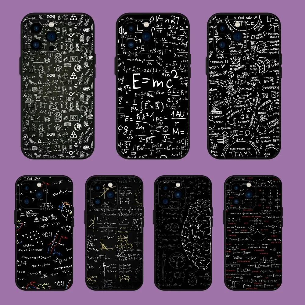 Mc2-D-E = Mc-Math-C-Albert Einstein Custodia Per Telefono In Genere Per Iphone 13 14 15 11 12 Mini Pro Max Guscio Trasparente