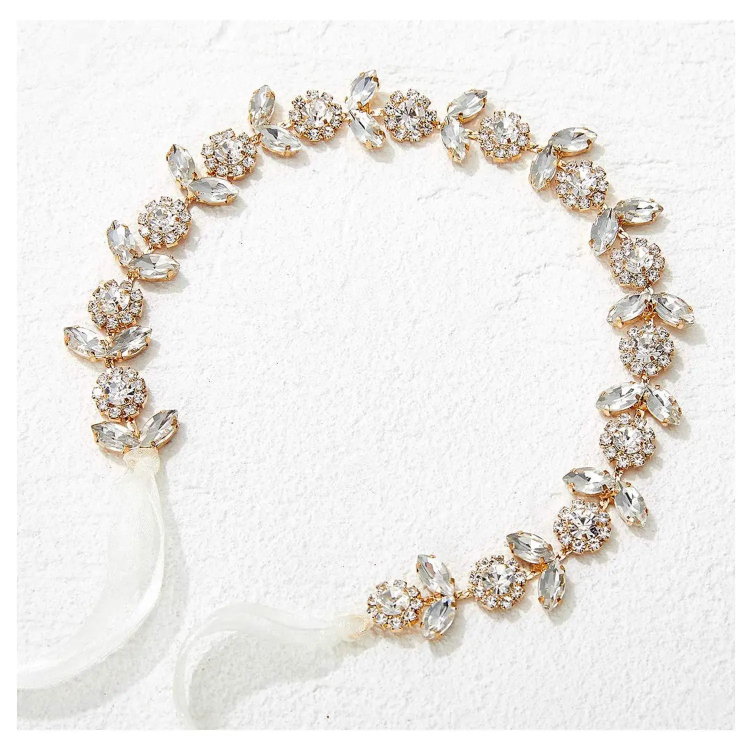 Stunning Flower Girls Rhinestone Jewelry Crystals Hair Accessories Head Flower Crown Birthday Wedding First Communion Headband
