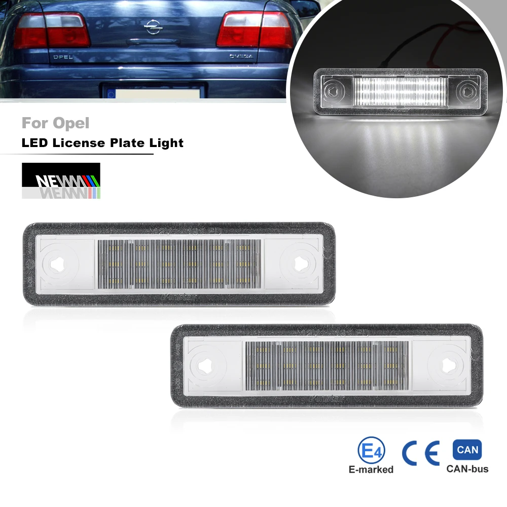 

2x для Opel/Vauxhall Astra F G Corsa B MKII Omega A B Signum Vectra B Zafira A MK1 VX220, лампы для номерного знака, лампы для авто