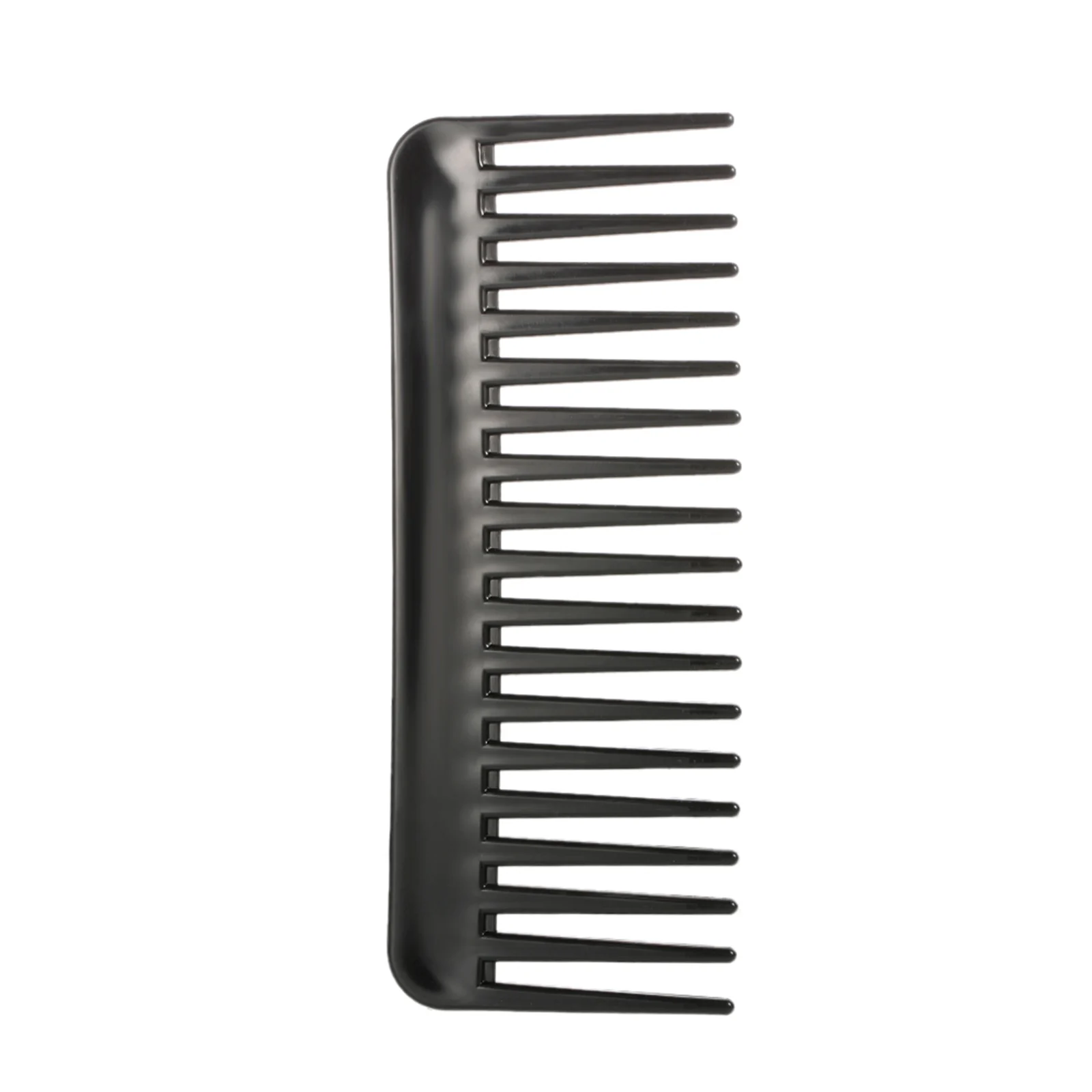 Black Large Wide Tooth Comb 19 Teeth Detangling Hairbrush Heat-resistant Anti-static Scalp Massage Hair Comb Hair Accessories
