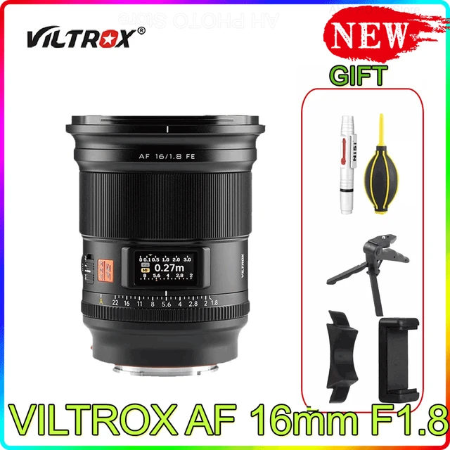 VILTROX 16mm F1.8 AF Full Frame Auto Focus Lens Large Aperture Ultra Wide  Angle With Screen For Sony FE Cameras Like ZVE-10 - AliExpress