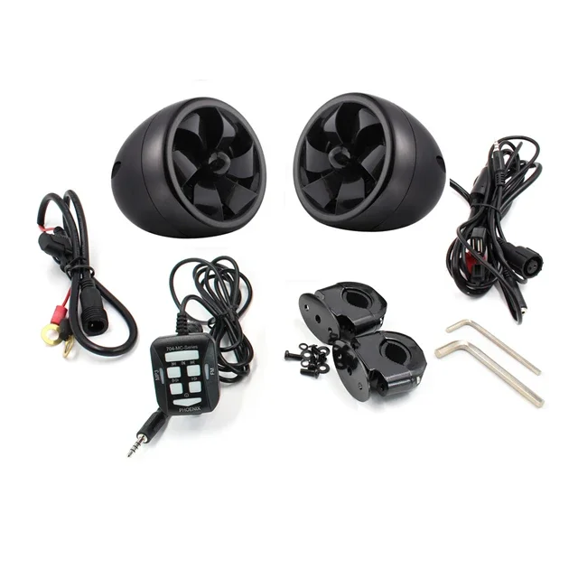 3' Waterproof Marine Stereo Motorcycle Audio Boat Car MP3 Player Auto Sound System For SPA UTV ATV