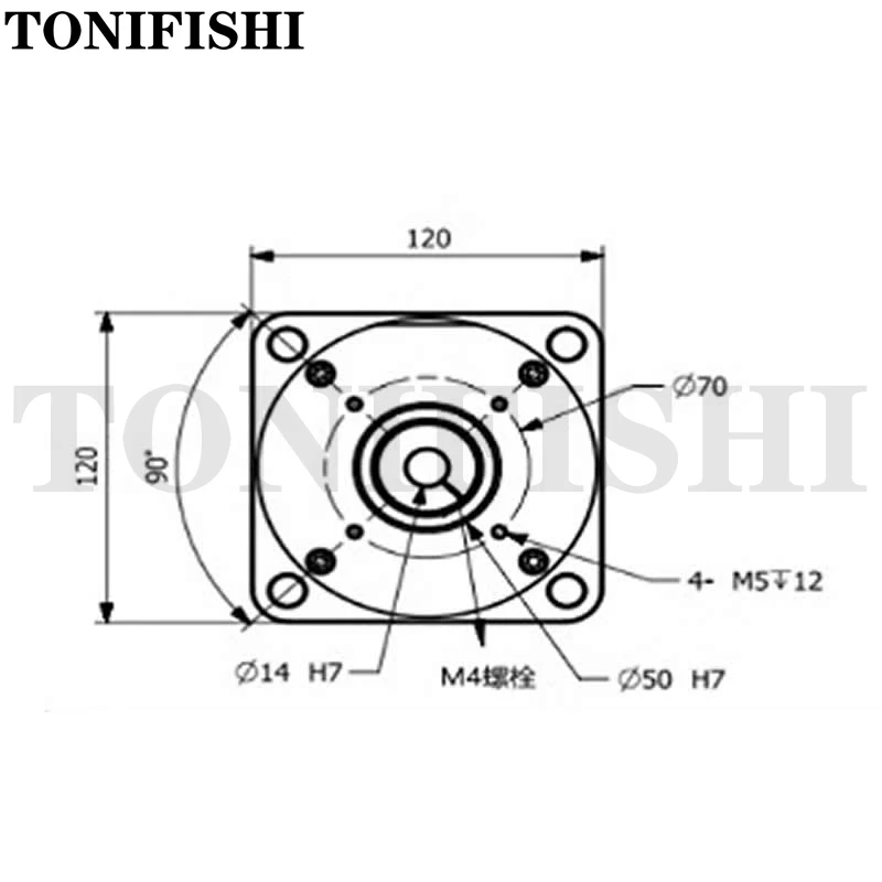 Harmonic Reducer Gearbox Robot Manipulator Waterproof Automation PG32-80 PG32-50 PG32-100