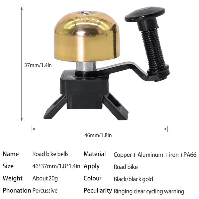 Retro Classical Bicycle Bell Clear Loud Sound Steel Copper MTB Mountain Bike Handlebar Ring Horn Safety Cycling bicycle bell bicycle horn mountain bike bell