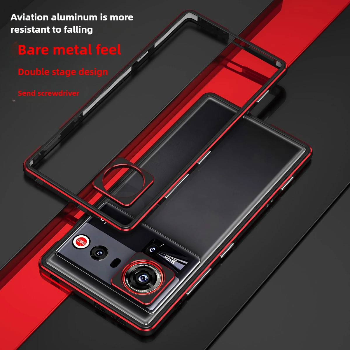 Premium Metal Frame Phone Case with Lens Protection and Heat Dissipation Features