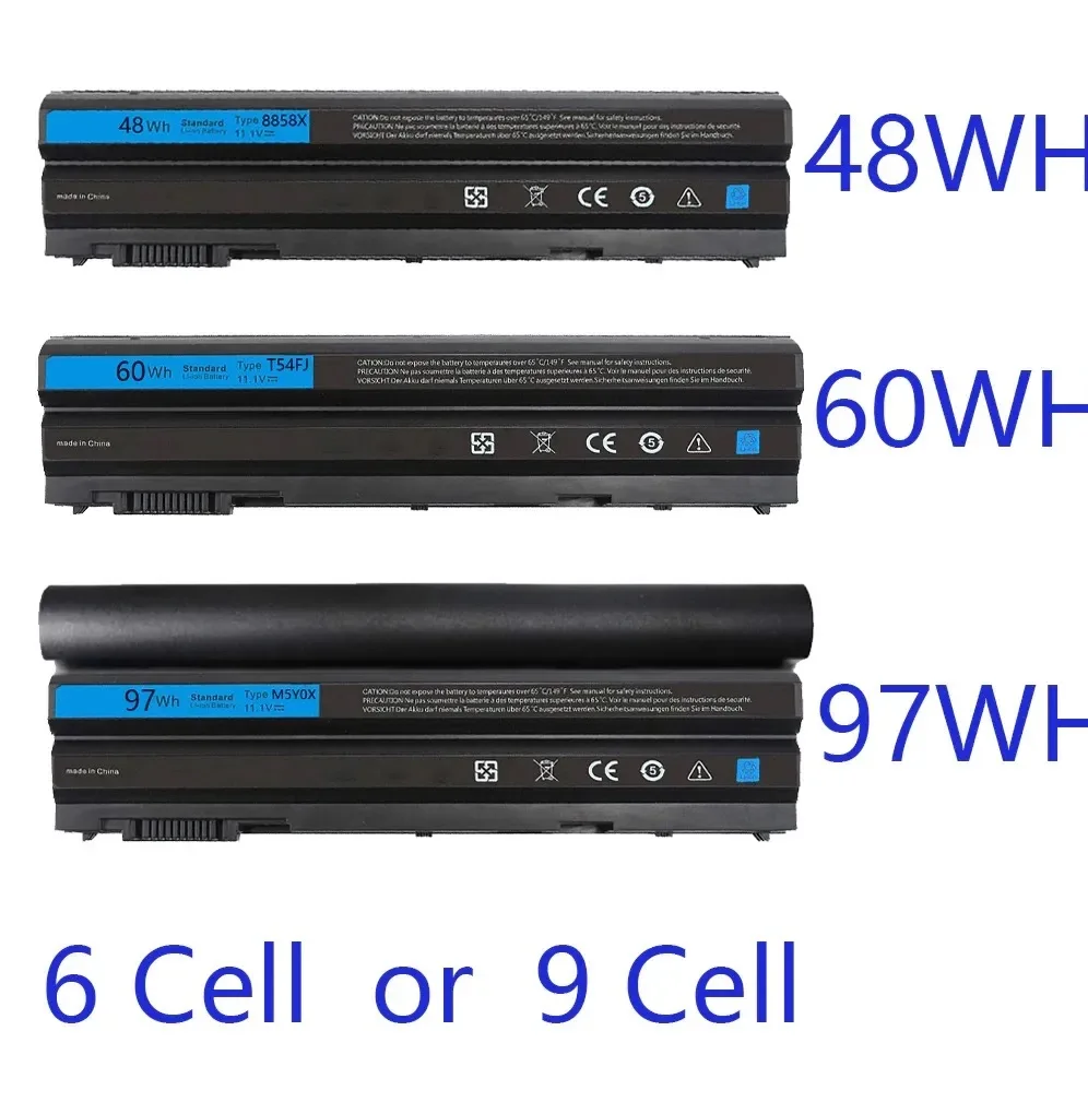 Аккумулятор для ноутбука Latitude E6420 E6520 E5420 E5520 E6430 71R31 NHXVW T54FJ 9CELL, 11,1 В, 97 Вт/ч, M5Y0X