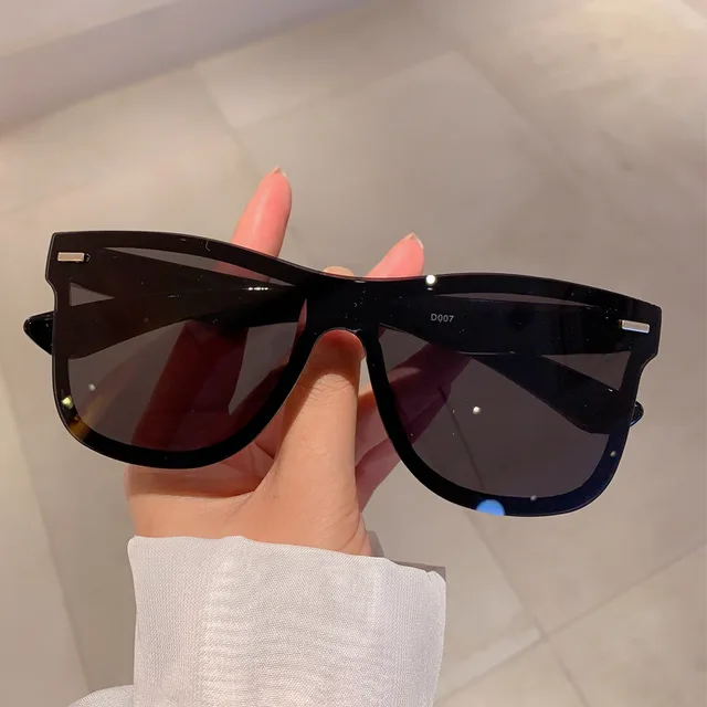  - Luxury Brand Rimless Sunglasses Men Vintage Square Sun Glasses for Women Fashion One Piece Shades UV400 Eyewear Wholesale