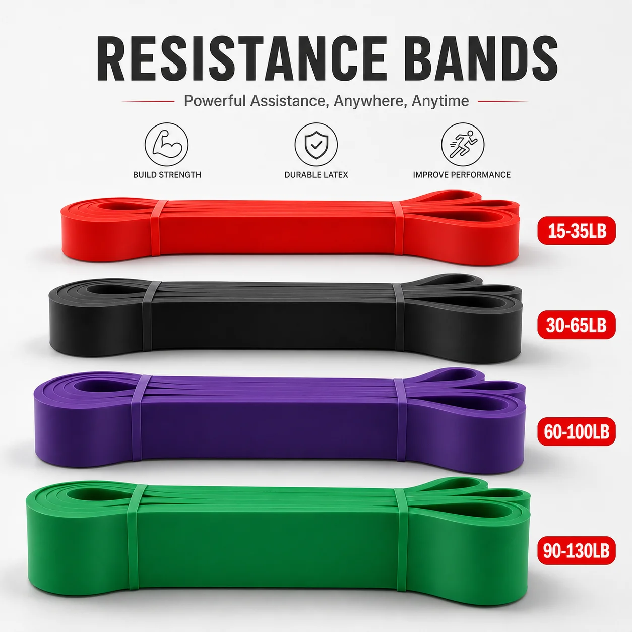 Adjustable Resistance Bands for Fitness, Boxing, Agility, and Yoga Workouts