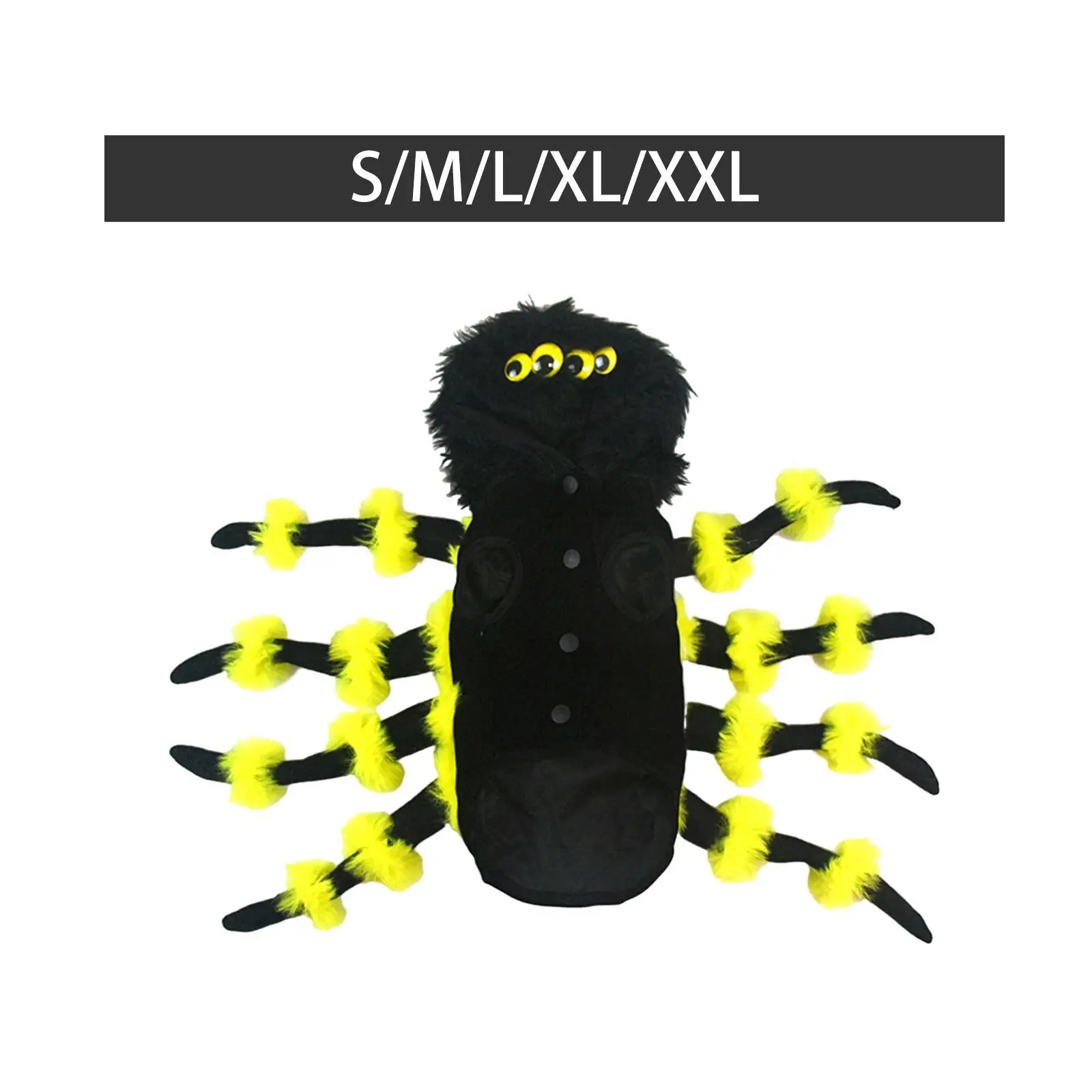 Dog Cat Spider Costume Dress up Decoration Pet Costume Spider Pets Outfit Accessories for Halloween Cosplay Party Festival Dogs