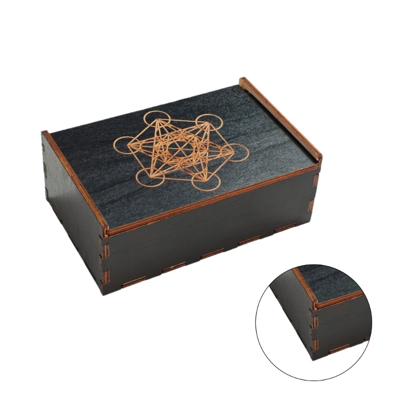 G92F Game Tarots Cards Storage Box Holder Tarots Cards Storage Gift Case Small Trinkets Box Divination Storage Box