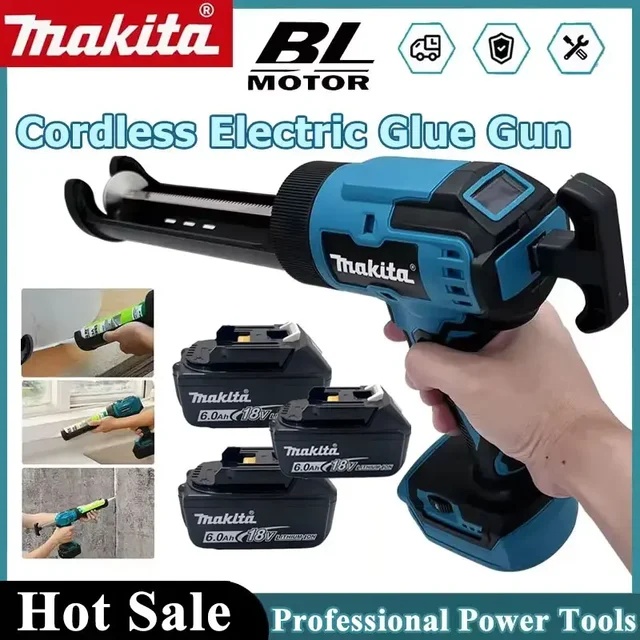 Makita pistolet à colle électrique sans fil pistolet de calfeutrage électrique multifonctionnel outil électrique de scellage de remplissage de colle Portable pour batterie 18V 1