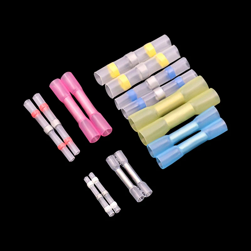 Waterproof Sleeve Seal Heat Shrink Butt Wire Connectors Terminals Electrical Copper 10PCS with a Soldering Sleeve