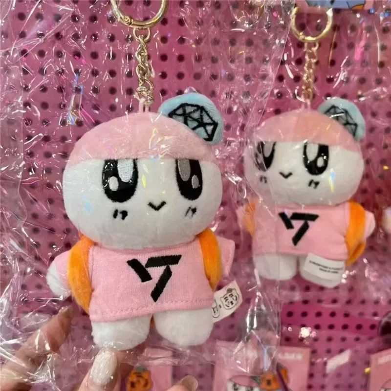 New Group 17 Cartoon Kpop Creative Plush Keychain Beauty Fans Gifts
