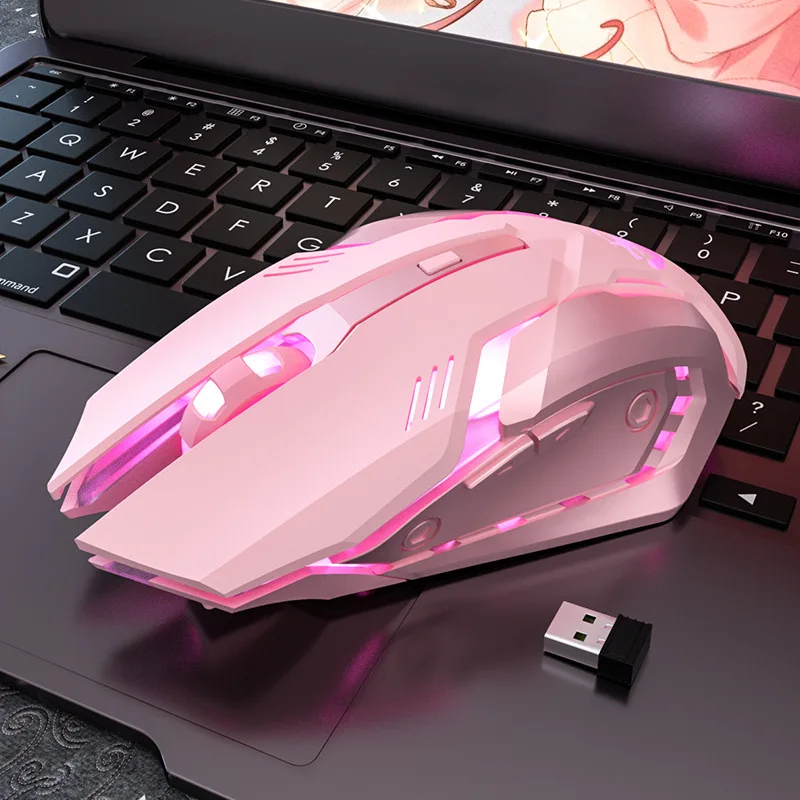 Rechargeable Bluetooth Mouse Gamer For Computer RGB Gaming Mouse Wireless USB Mouse Silent Ergonomic Mause For Laptop PC Mice view 2