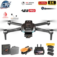 AE8 Pro Max Obstacle Avoidance Drone GPS Positioning Drone Brushless Motor Quadcopter 8K HD Aerial Photography RC Airplane Toy 1