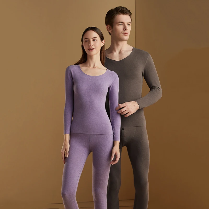 Thermal Underwear Men Woman Warm Lingerie Set Long Johns For Male Female Warm 2 Piece Set Winter Clothing Men Woman Thermal Suit