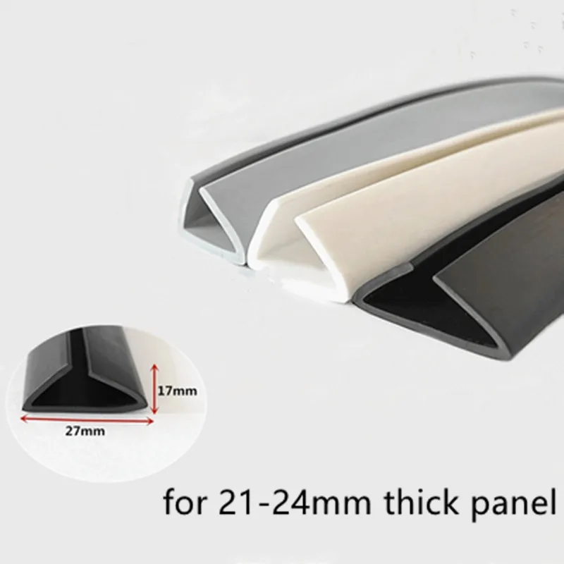 

Резиновая уплотнительная лента 17x27 мм 21-24 мм Толстая стеклянная Металлическая Автомобильная деревянная панель плоская кромка корпус щит белый серый черный