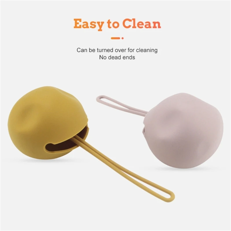 Bear pacifier case Silicone Box Dustproof Storage Bag Portable Soother Organiser for Infant Toddlers