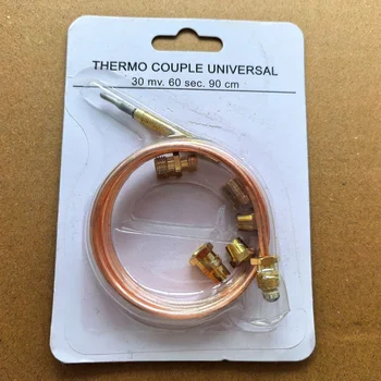 90cm Universal Gas Stove Thermocouple Replacement Kit with 5 Adapter Nuts 1