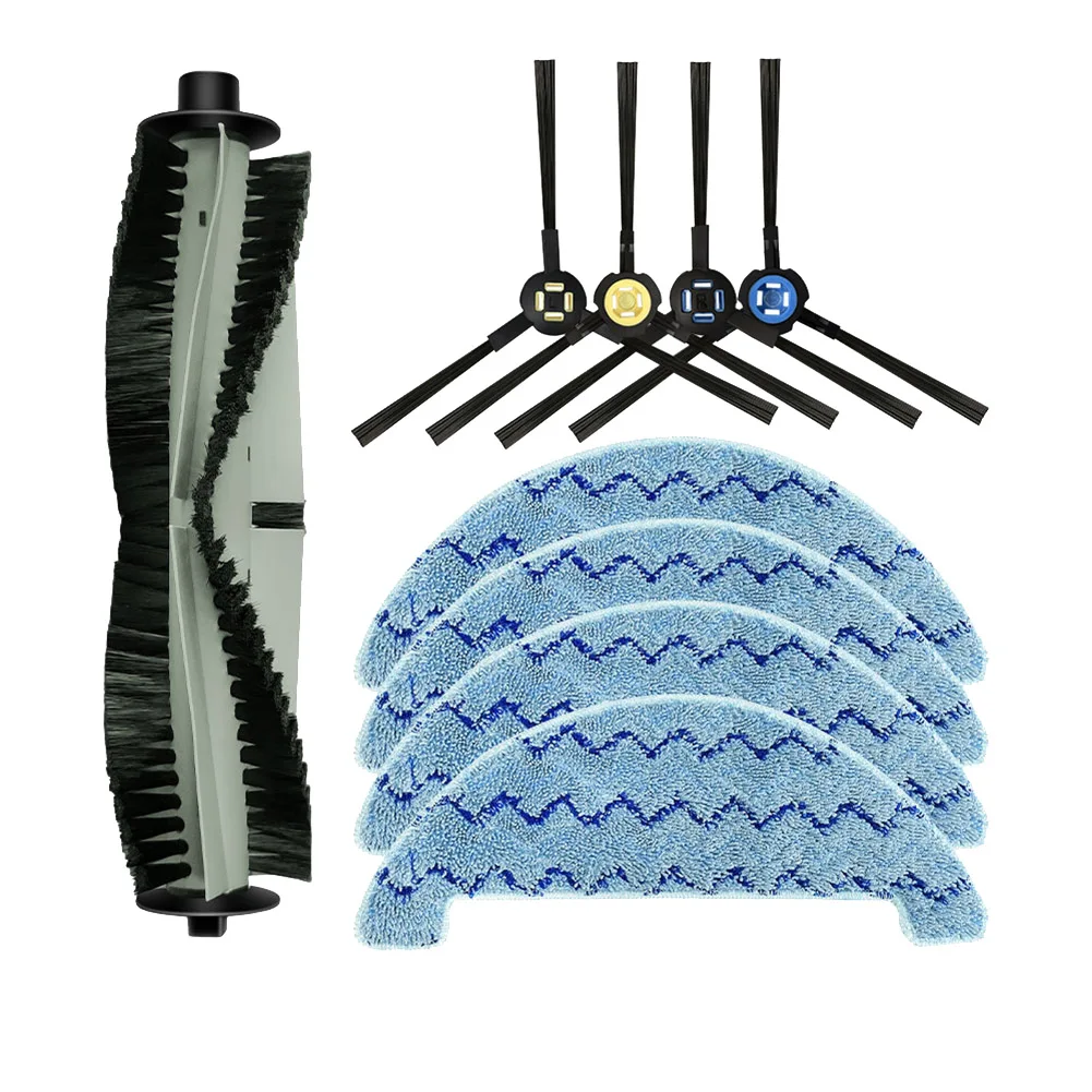 

For L100 / A10S Robot Vacuum Cleaner Replacement Spare Parts Kit Main Brush Side Brush Mop Cloths